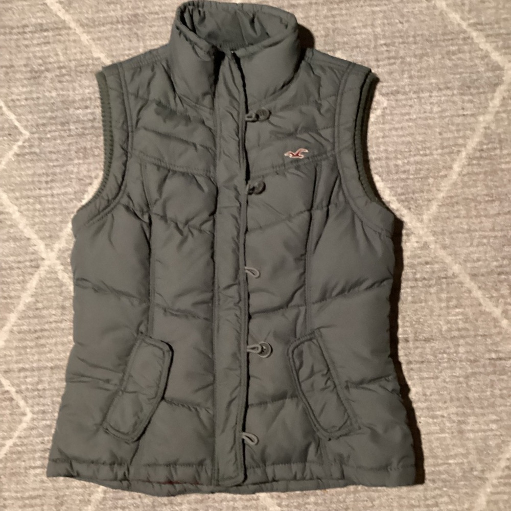 Hollister Army Green Vest